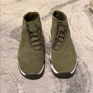Suede Olive Green Jordans